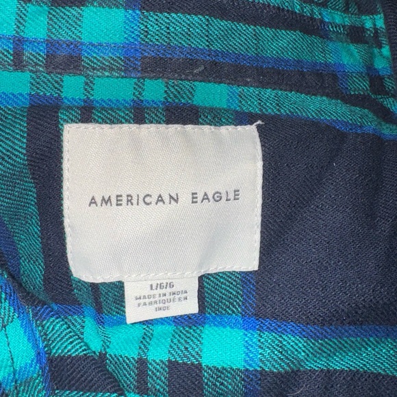American Eagle Hollister Men’s Size Large Button Up Flannel Lot of 5 Excellent - Picture 9 of 9